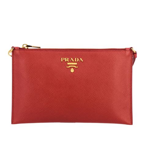 prada clutch b23 x h14 cm fire|Prada clutch bag.